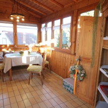 Wintergarten in der Herbstsonne